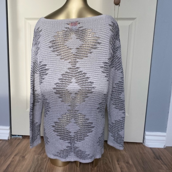 Grey and silver sweater pullover - Picture 6 of 10